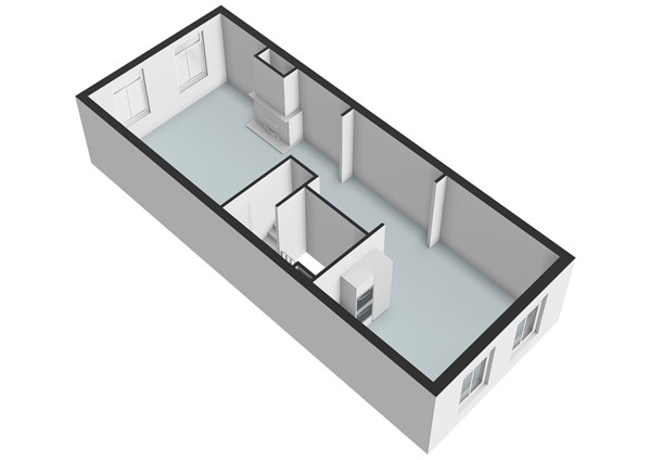 Floorplan - Nieuwe Mare 27, 2312 NL Leiden